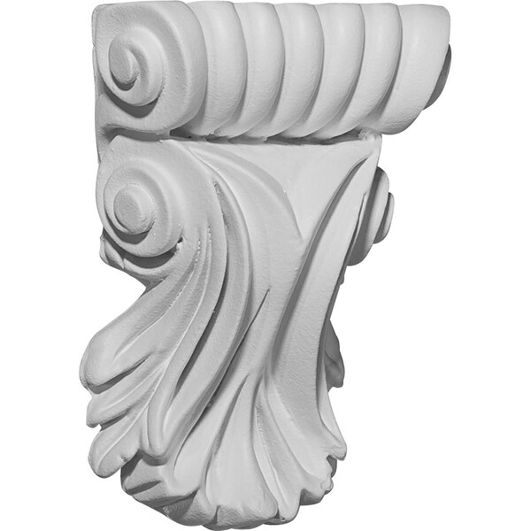 Ekena Millwork 3 7/8"W x 1 1/4"D x 5 1/4"H Scroll Leaf Corbel COR03X01X05SC - main